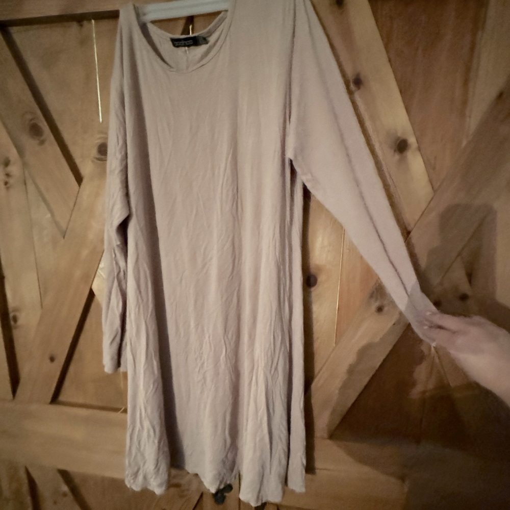 Boohoo Tan tshirt dress